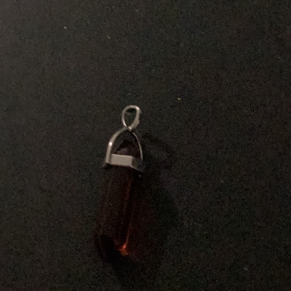 Elegant Silver and Brown Pendant